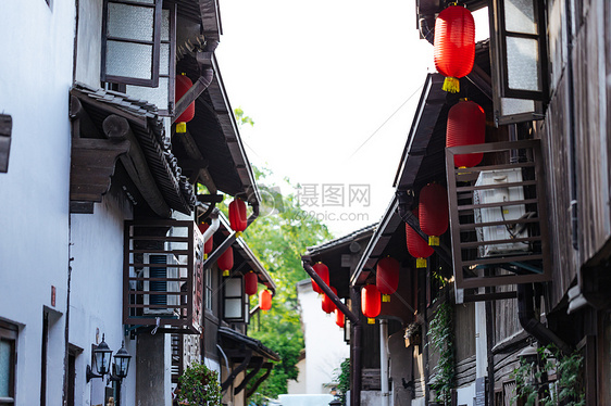杭州小河直街木窗特写图片