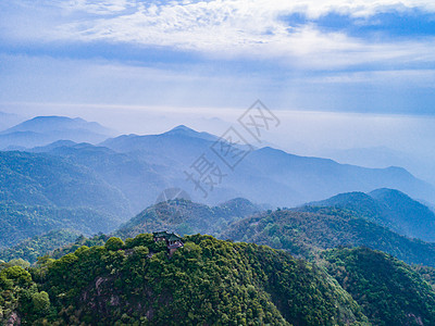 大气自然风景莫干山顶峰自然风景背景