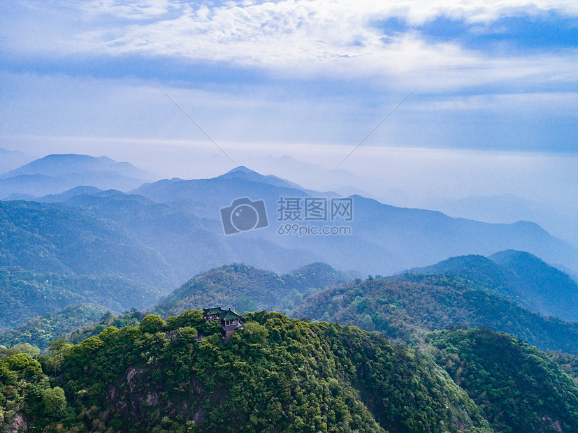 莫干山顶峰自然风景图片