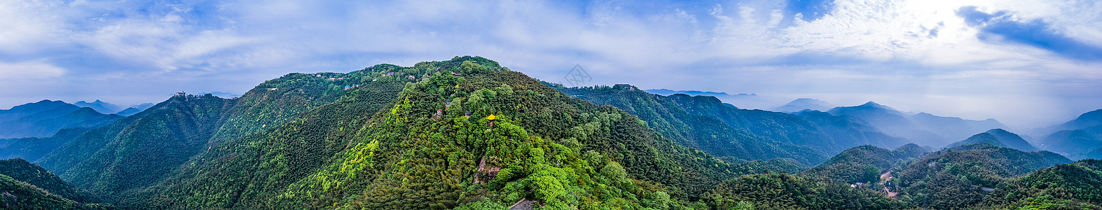 莫干山顶峰全景自然风景背景图片