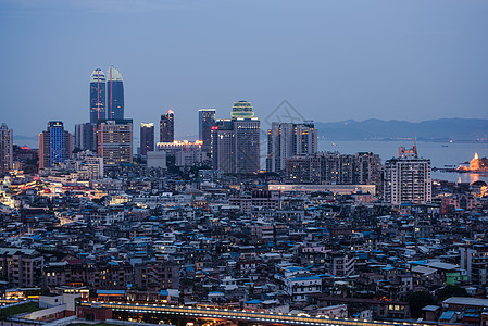 厦门酒店俯瞰厦门背景