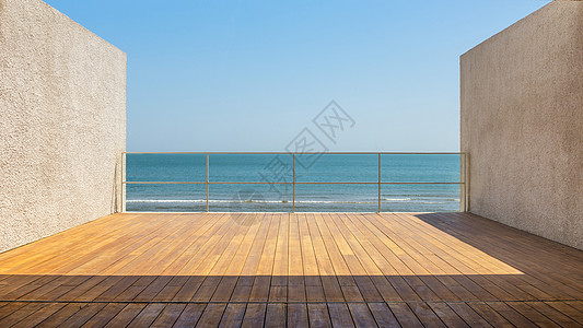 十里黄金海岸面向大海背景