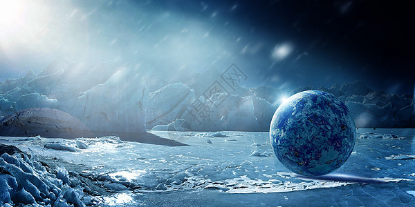 冰河世纪地球背景图片