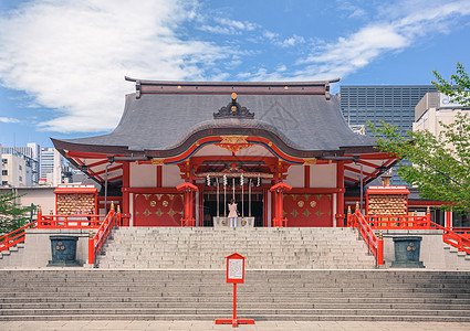 日本花园神社背景