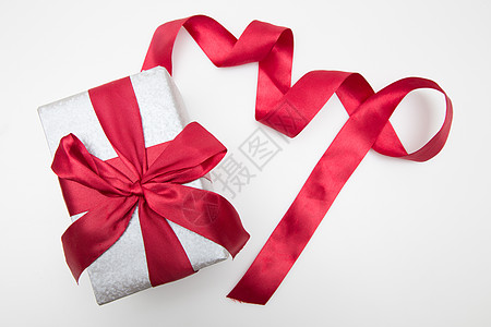 情人节礼物元素系丝带的礼物盒背景
