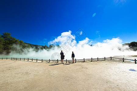 游世界新西兰火山公园背景