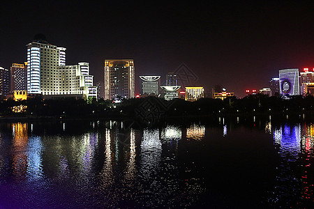 夜景 南宁 华灯初上图片