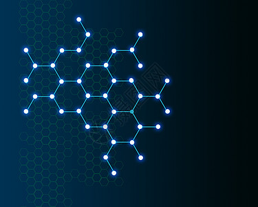 蜂窝状科技背景设计图片