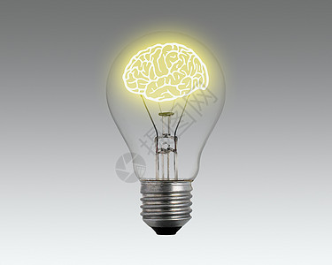动脑创意灯泡设计图片