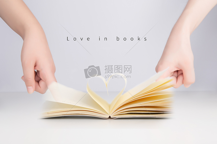 Love in books图片