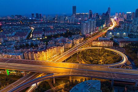 城市立交桥夜景图片