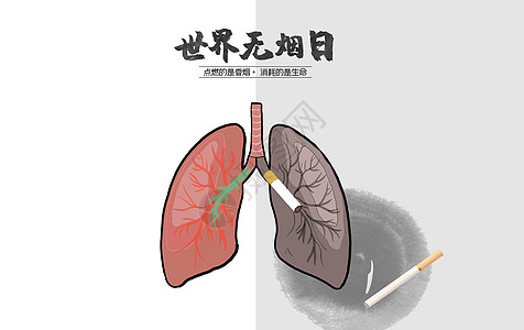 饭店宣传页世界无烟日设计图片