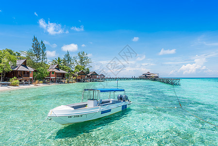 海边度假夏天马来西亚兰卡央岛背景