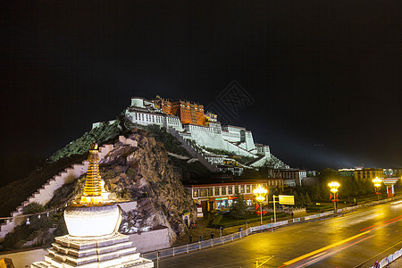 小布达拉宫西藏拉萨布达拉宫背景
