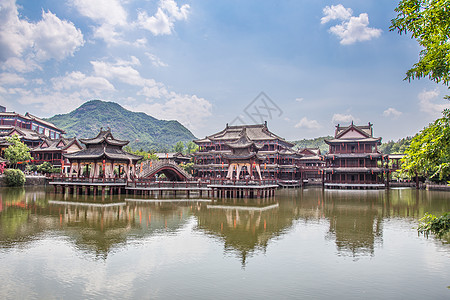 横店圆明园横店影视城背景