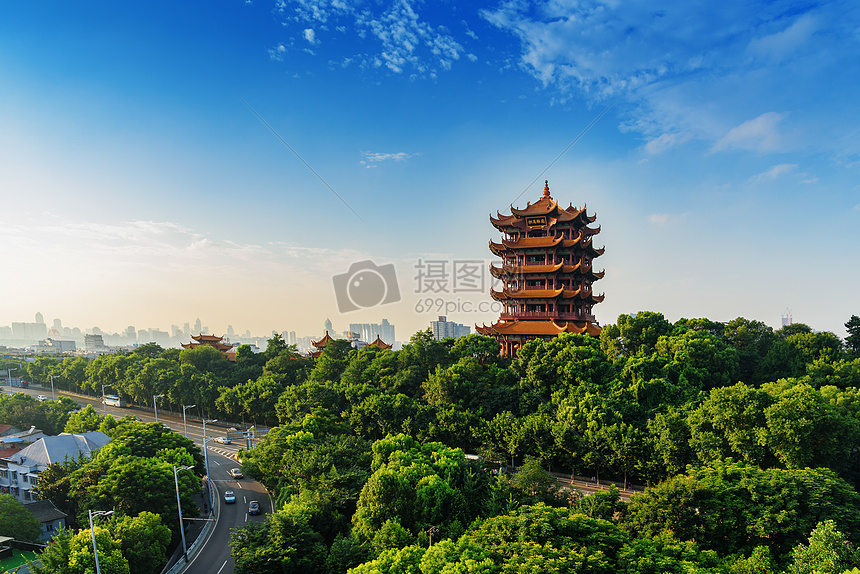 武汉黄鹤楼风光