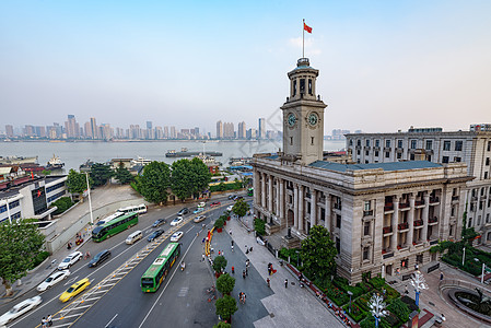 武汉江汉关城市风光背景