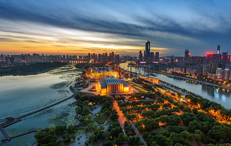 武汉城市风光夜景图片