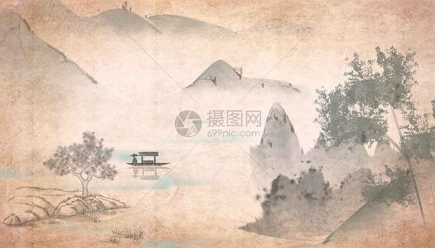 中国风banner背景海报图片