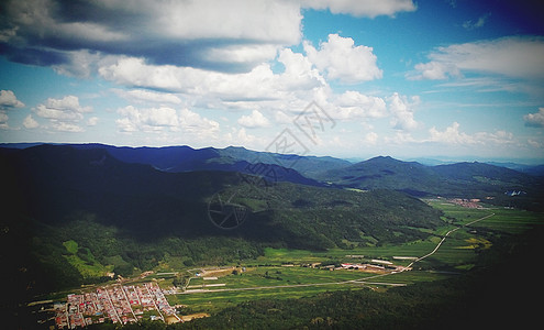 蓝天白云霸气风景高清图片