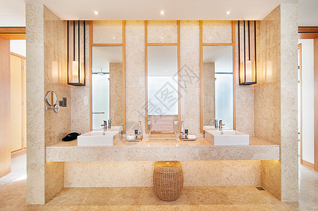 新中式酒店高级酒店洗手间背景