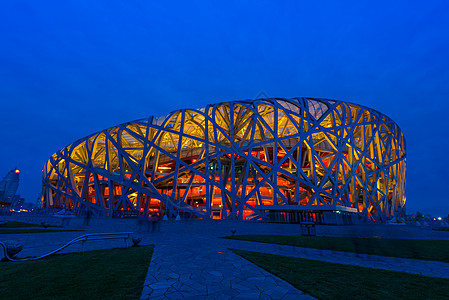 北京国家体育场北京鸟巢风光背景