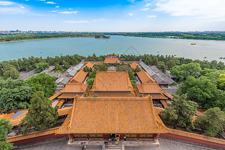 北京颐和园风光背景