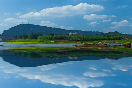 长白山水源湖泊背景