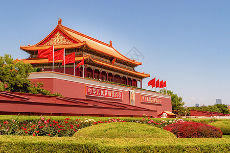 蒸饺标志北京天安门背景