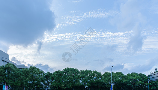 城市傍晚天空多云素材高清图片