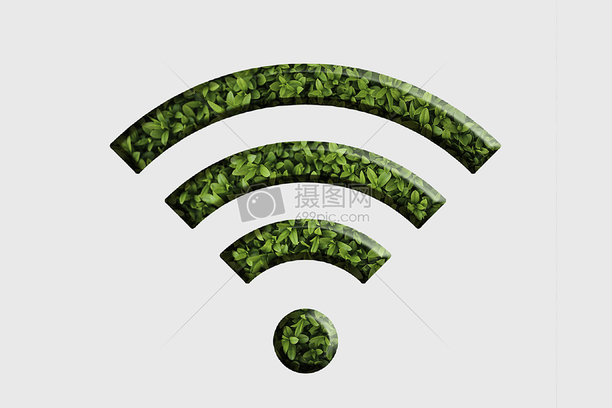 绿色wifi图片