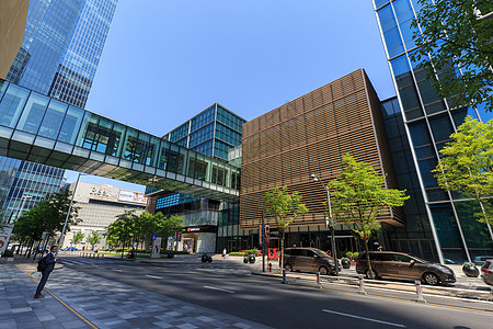 上海风景城市建筑背景