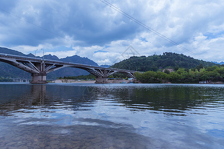 小清新风景清新自然大气清澈楠溪江风景背景