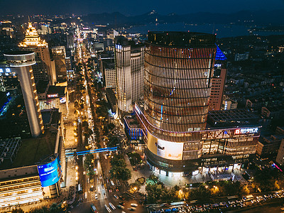 现代化城市夜景图片