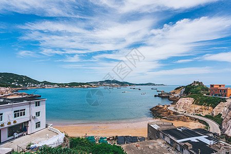 海度假海岸海岛沙滩海湾背景