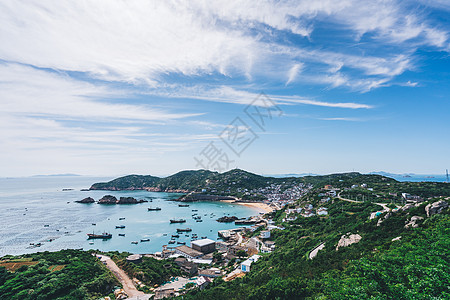 舟山海岛海岸海岛沙滩海湾背景