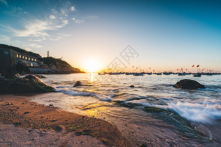 海度假海岸海岛沙滩海湾背景