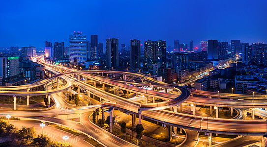 高架夜景营门口高架桥背景