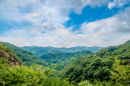 大别山-群山之间背景图片