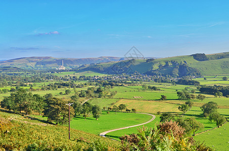 英格兰山地田园风光自然景色图片