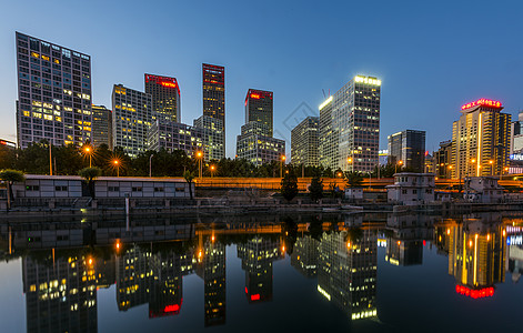 繁华街景城市夜景背景