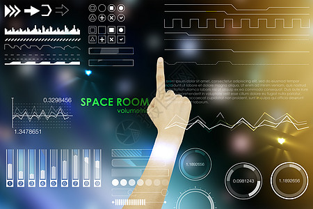 科技互联网手指图片
