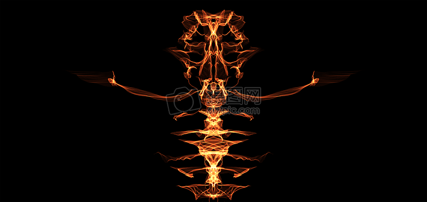分形创意骨骼图片