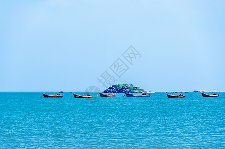 山东威海幸福门威海银滩海滨背景