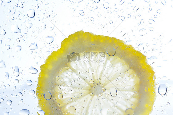 酷爽夏日水果柠檬微距图片