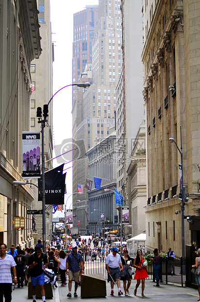 美国纽约华尔街金融街图片