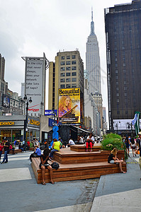 纽约时代广场街道背景