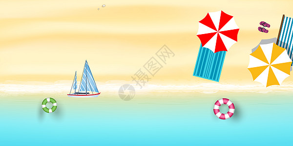 风筝冲浪暑假设计图片