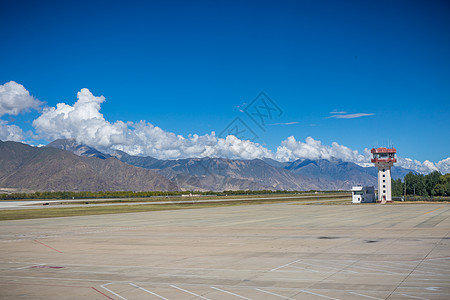 拉萨机场西藏风景高清图片