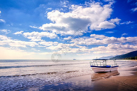 海浪矢量海边风光背景